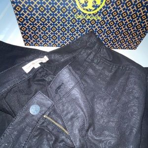 Tory Burch Black Printed Jeans